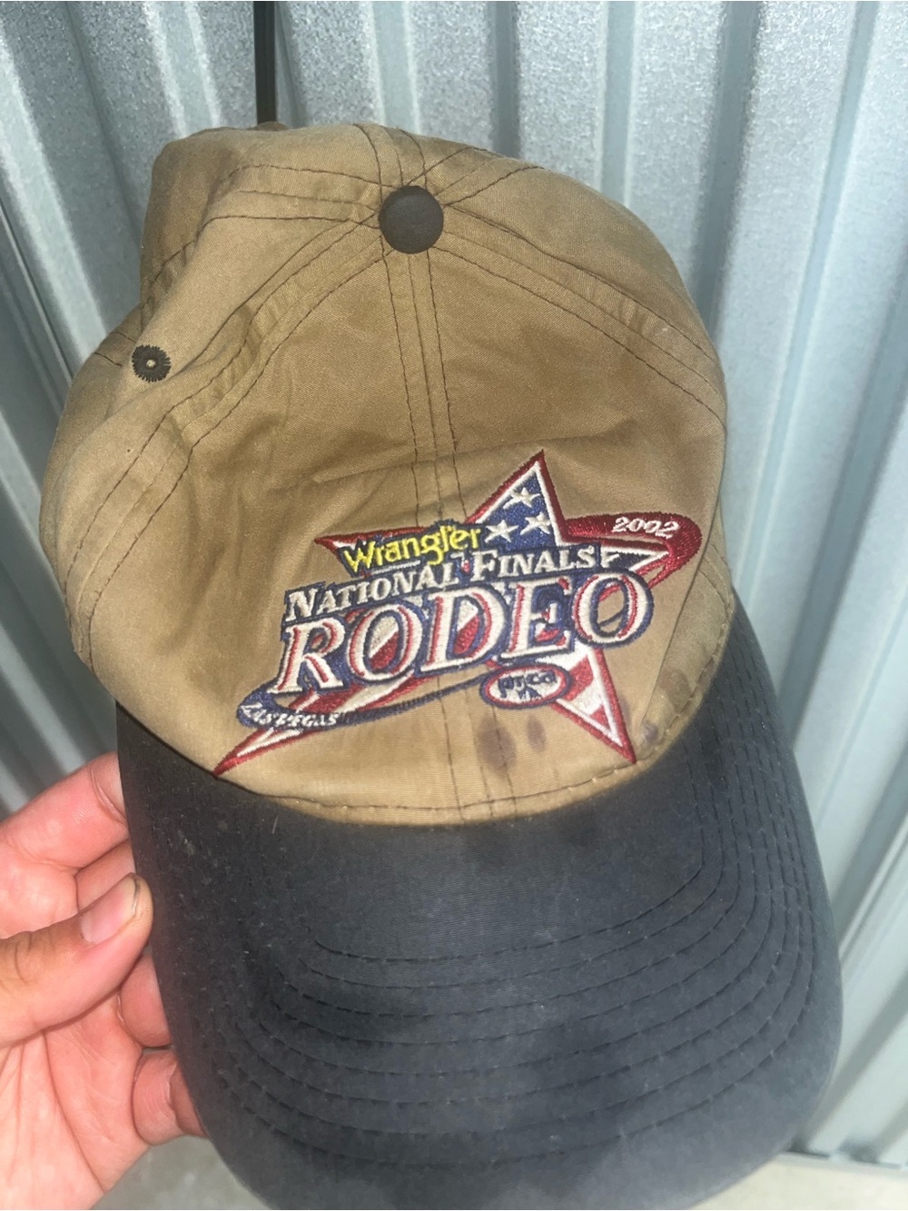 Wrangler Tan and Black Las Vegas Embroidered Cap